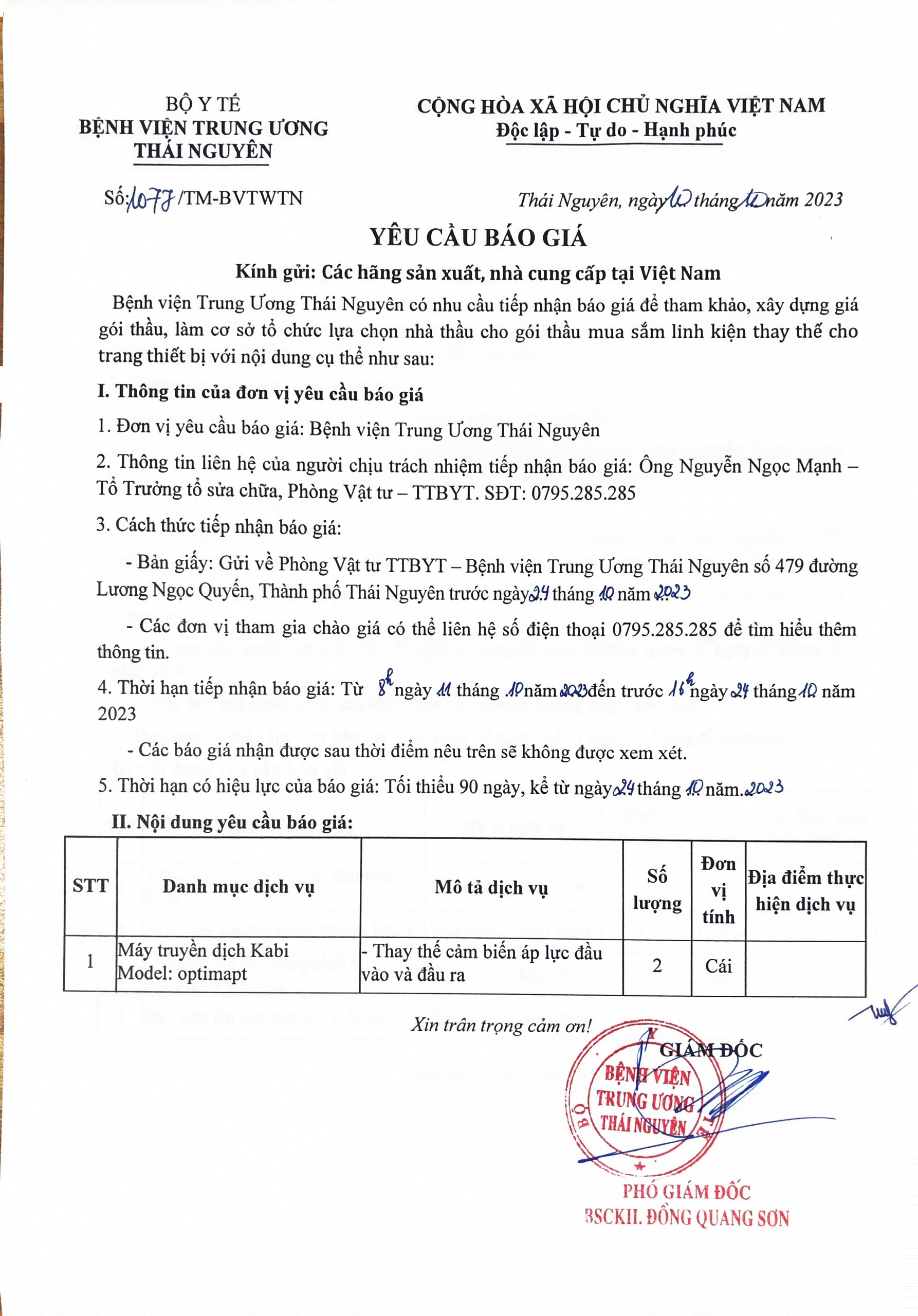 BỆNH VIỆN TRUNG ƯƠNG THÁI NGUYÊN